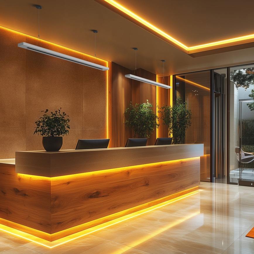 LED Stropní/závěsné svítidlo PLANK LED/20/30/40W/230V 2700/4000/6000K CRI 90 bílá