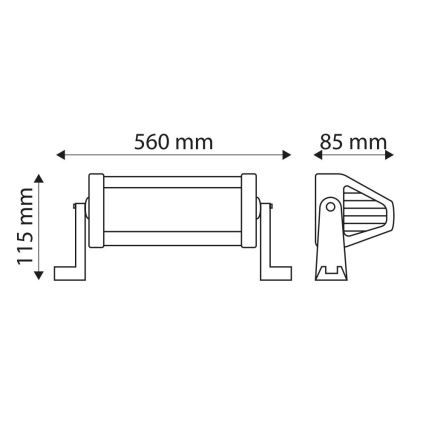 LED Světelná rampa automobilu EPISTAR LED/120W/10-30V IP67 6000K