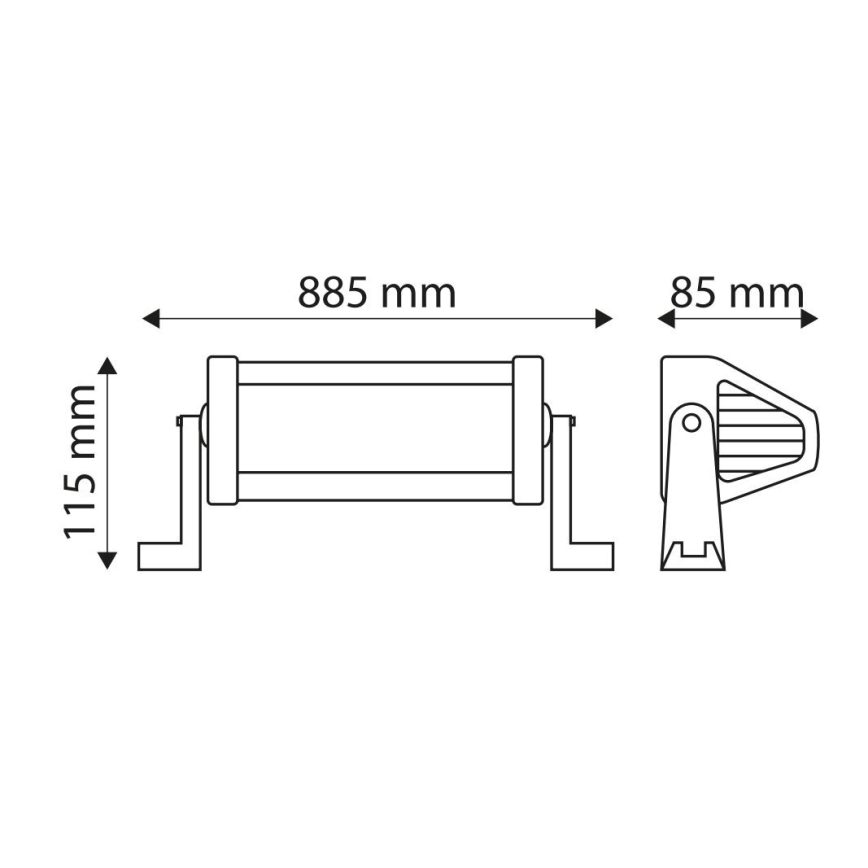 LED Světelná rampa automobilu EPISTAR LED/180W/10-30V IP67 6000K