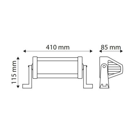 LED Světelná rampa automobilu EPISTAR LED/72W/10-30V IP67 6000K