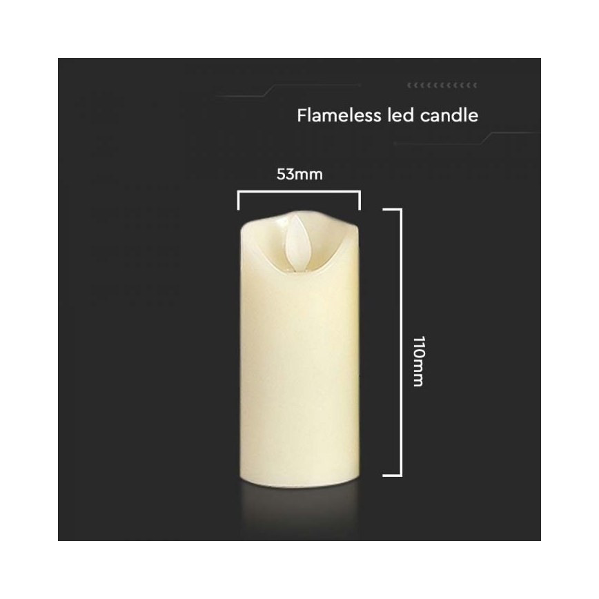 LED Svíčka LED/2xAA teplá bílá 11 cm