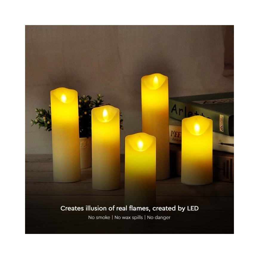 LED Svíčka LED/2xAA teplá bílá 17,5 cm