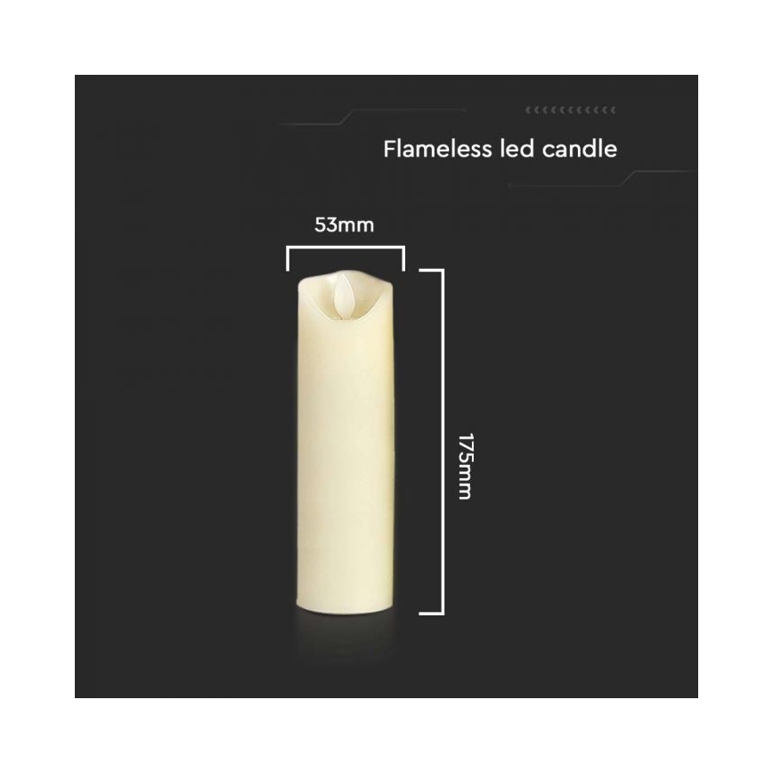 LED Svíčka LED/2xAA teplá bílá 17,5 cm