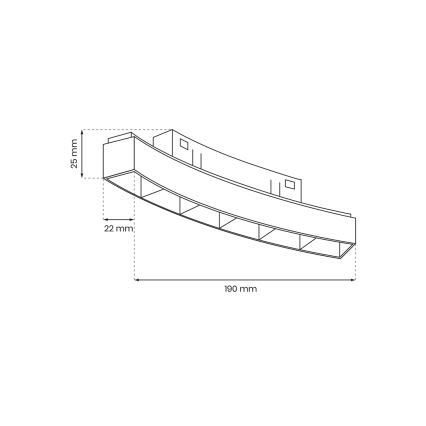 LED Svítidlo do lištového systému MAGNETIC TRACK LED/6W/48V 3000K černá