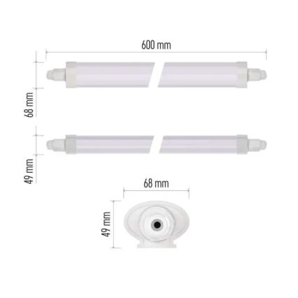 LED Technické svítidlo DUSTY LED/18W/230V IP65 4000K 60 cm