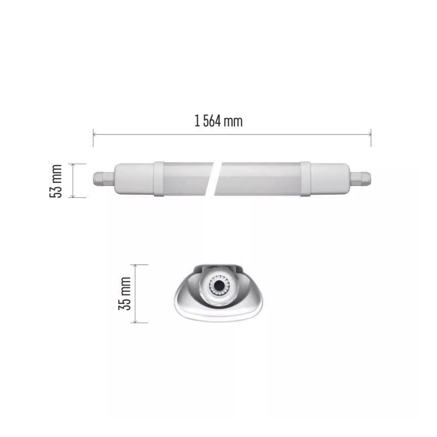 LED Technické svítidlo LED/45W/230V IP65 4000K 156,4 cm