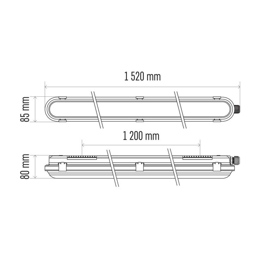 LED Technické svítidlo LED/53W/230V IP66 4000K