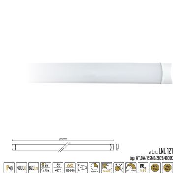 LED Technické svítidlo LINEA LED/9W IP40