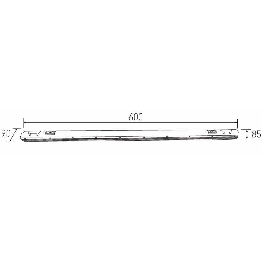 LED Technické zářivkové svítidlo DUST LED/20W/230V 4000K 60 cm IP65