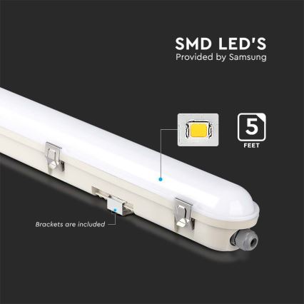 LED Technické zářivkové svítidlo s nouzovým modulem EMERGENCY LED/48W/230V 4000K 150cm IP65
