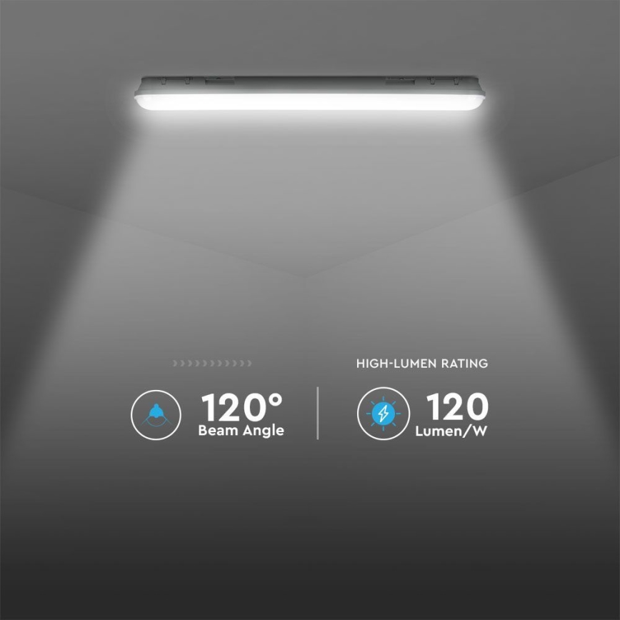 LED Technické zářivkové svítidlo s nouzovým modulem EMERGENCY LED/48W/230V 4000K 150cm IP65