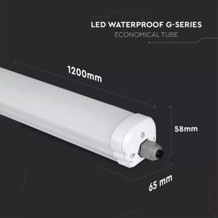 LED Technické zářivkové svítidlo G-SERIES 1xLED/36W/230V 4000K 120cm IP65