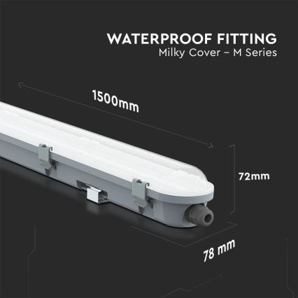 LED Technické zářivkové svítidlo M-SERIES LED/48W/230V 6500K 150cm IP65