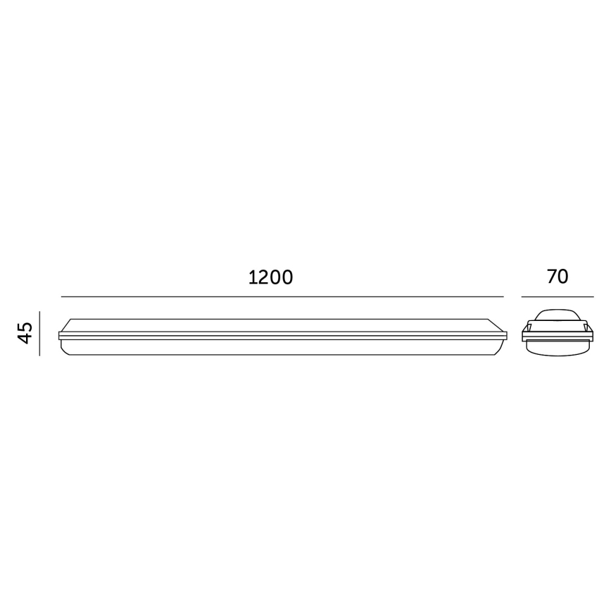 LED Technické zářivkové svítidlo NEGRO LED/36W/230V IP65 4000K