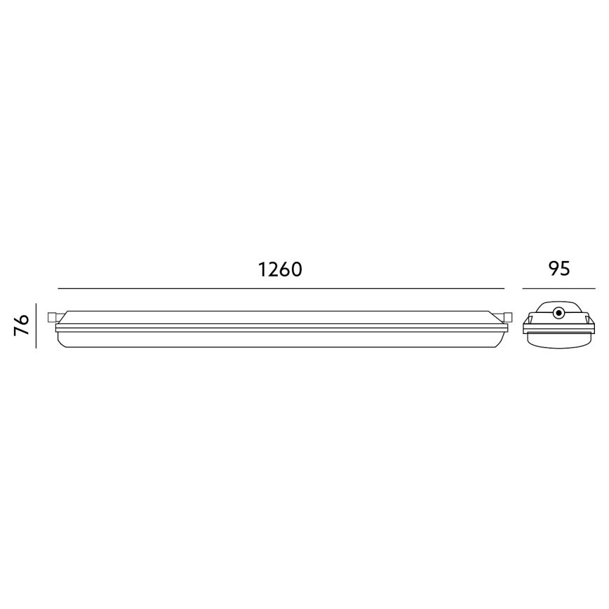 LED Technické zářivkové svítidlo NEXFORCE LED/40W/230V IP65 4000K