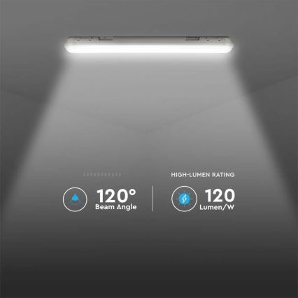 LED Technické zářivkové svítidlo SAMSUNG CHIP LED/60W/230V 6500K 120cm IP65