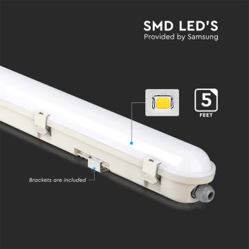 LED Technické zářivkové svítidlo SAMSUNG CHIP LED/70W/230V 4000K 150cm IP65