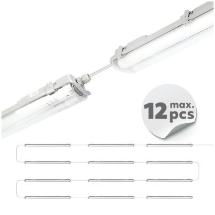 LED Technické zářivkové svítidlo T8 2xG13/18W/230V 4000K IP65 127 cm