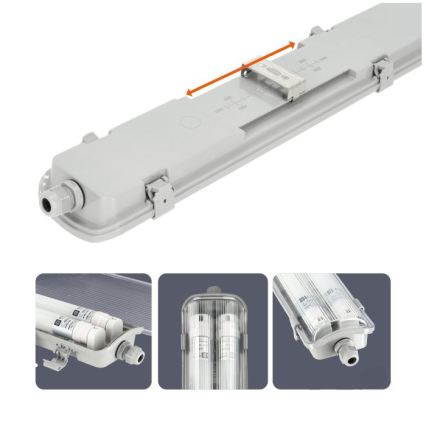 LED Technické zářivkové svítidlo T8 2xG13/18W/230V 5000K IP65 127 cm