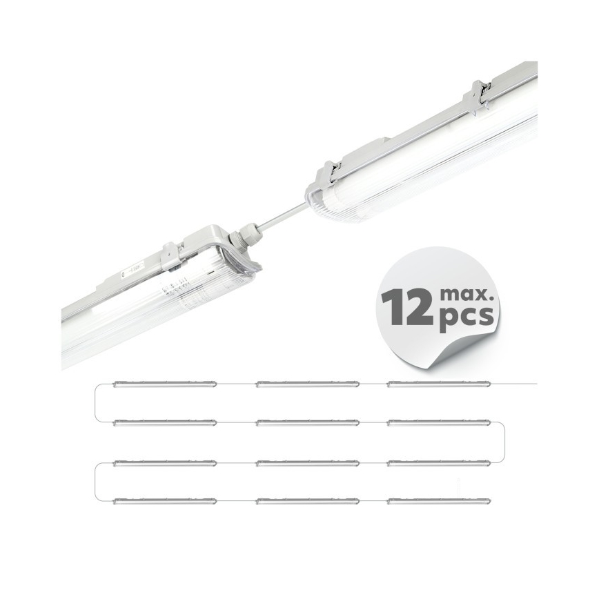 LED Technické zářivkové svítidlo T8 2xG13/18W/230V 6500K IP65 127 cm