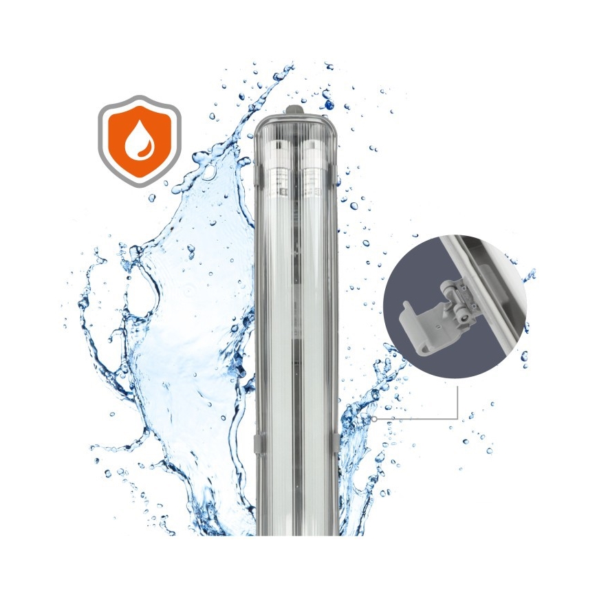 LED Technické zářivkové svítidlo T8 2xG13/18W/230V 6500K IP65 127 cm