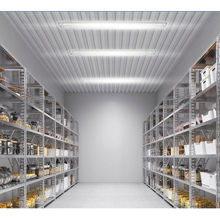 LED Technické zářivkové svítidlo T8 2xG13/20W/230V 6500K 120 cm IP65 bílá