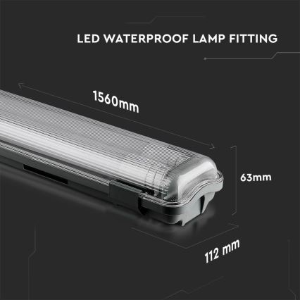 LED Technické zářivkové svítidlo T8 2xG13/22W/230V IP65 4000K 156 cm