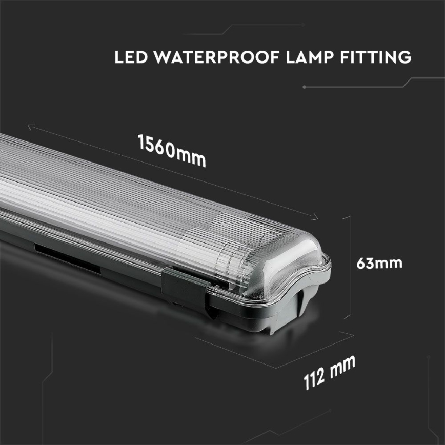 LED Technické zářivkové svítidlo T8 2xG13/22W/230V IP65 6400K 156 cm