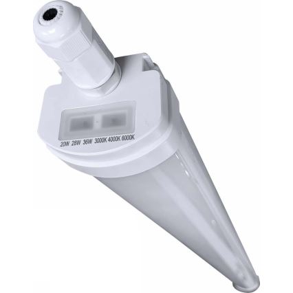 LED Stmívatelné technické zářivkové svítidlo VOLITER LED/20/28/36W/230V 3000/4000/6000K 120 cm IP65 bílá