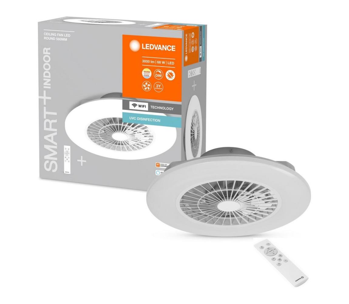 Ledvance LED UVC Stmívatelné svítidlo s ventilátorem SMART+ LED/68W/230V Wi-Fi + DO P22792