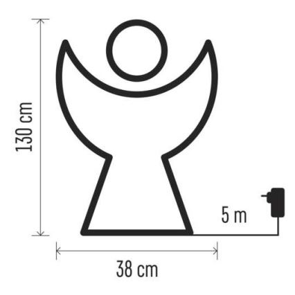 LED Vánoční dekorace 120xLED/3,6W/230V