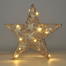 LED Vánoční dekorace 14xLED/2xAA hvězda
