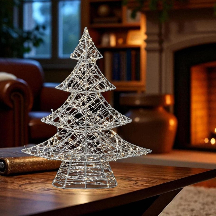 LED Vánoční dekorace 160xLED/230V 45 cm stromeček teplá bílá