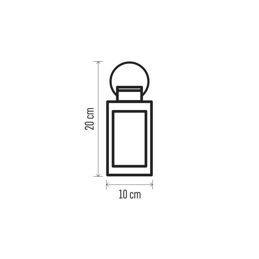 LED Vánoční dekorace 1xLED/3xAAA černá