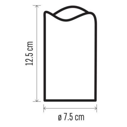LED Vánoční dekorace 1xLED/3xAAA