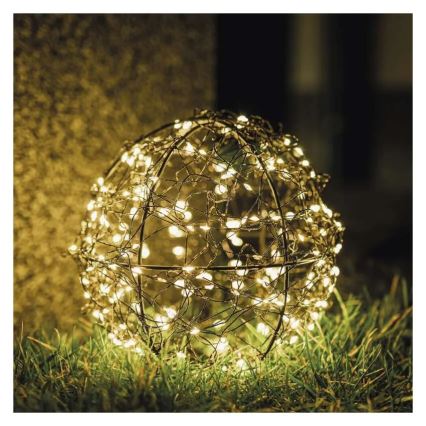 LED Vánoční dekorace 200xLED/230V pr. 20 cm