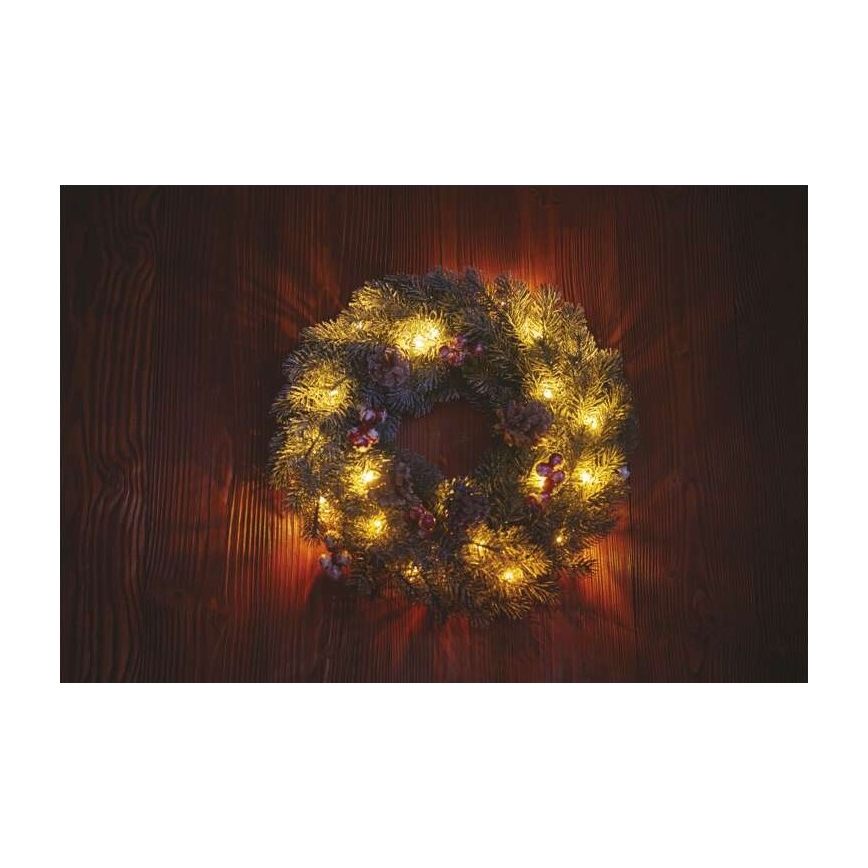 LED Vánoční dekorace 20xLED/2xAA pr. 38 cm