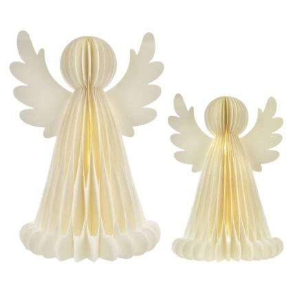 LED Vánoční dekorace 20xLED/6xAA andělé