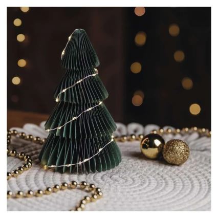 LED Vánoční dekorace 35xLED/2xAA stromek