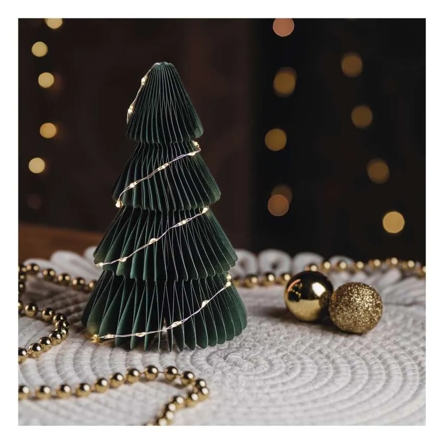 LED Vánoční dekorace 35xLED/2xAA stromek