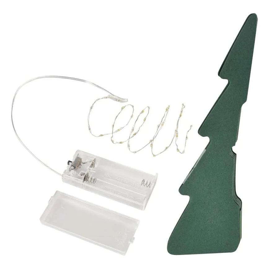 LED Vánoční dekorace 35xLED/2xAA stromek