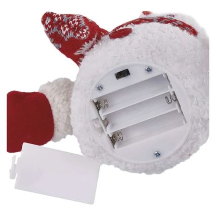 LED Vánoční dekorace 4xLED/3xAAA sněhulák