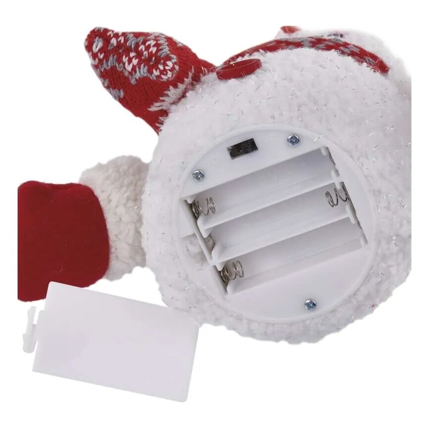 LED Vánoční dekorace 4xLED/3xAAA sněhulák