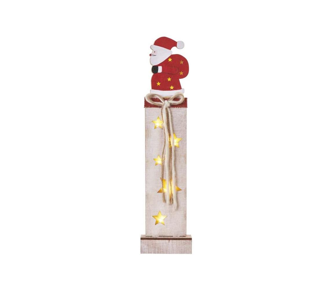 EMOS LED Vánoční dekorace 7xLED/2xAA santa EMS705