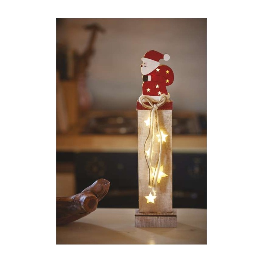 LED Vánoční dekorace 7xLED/2xAA santa