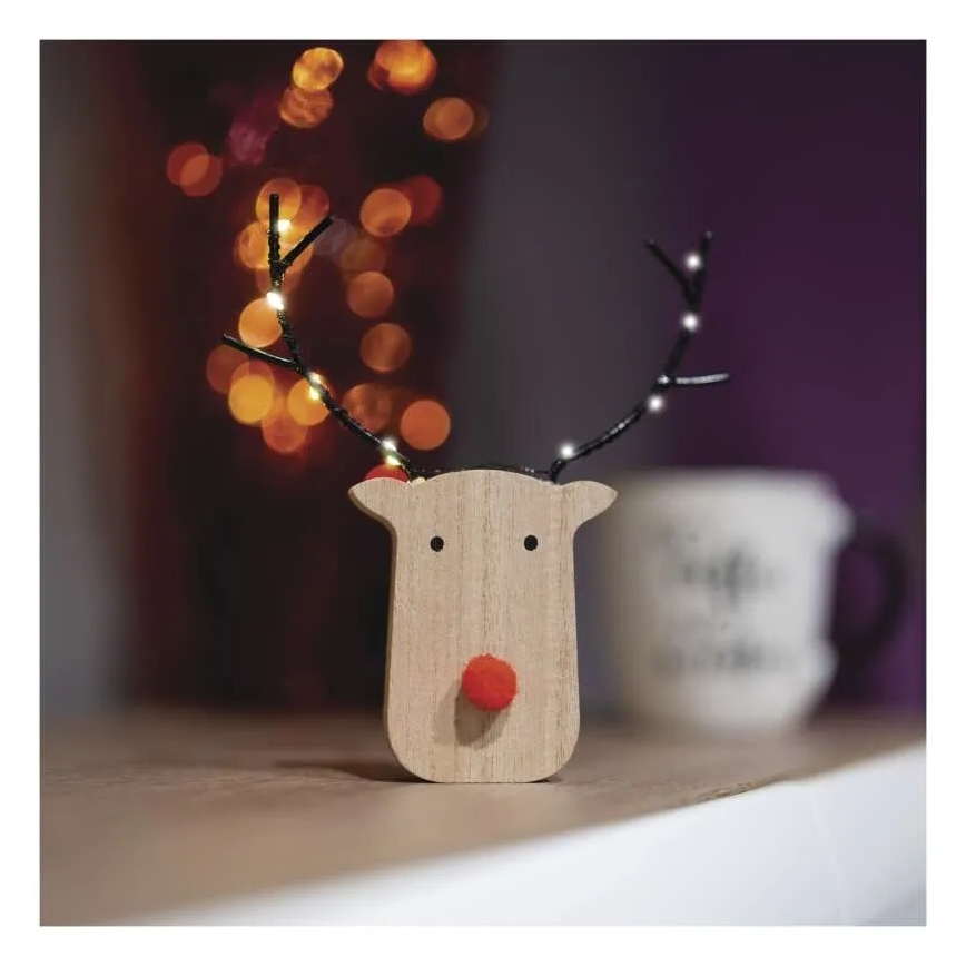 LED Vánoční dekorace 8xLED/2xAAA sob