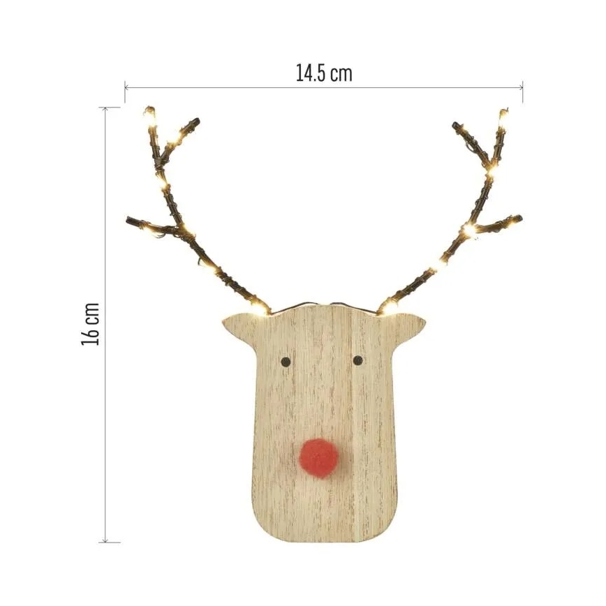 LED Vánoční dekorace 8xLED/2xAAA sob