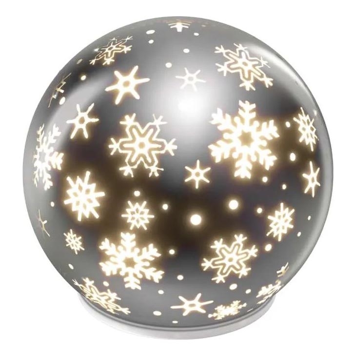 LED Vánoční dekorace LED/0,3W/3xAA koule pr. 12 cm