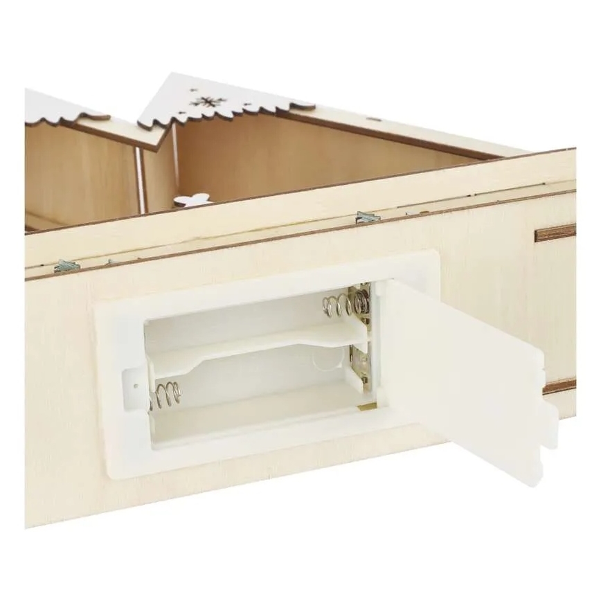 LED Vánoční dekorace LED/0,6W/2xAA vánoční krajina