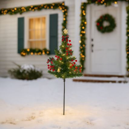 LED Vánoční dekorace LED/1W/230V 75 cm IP44 zelená